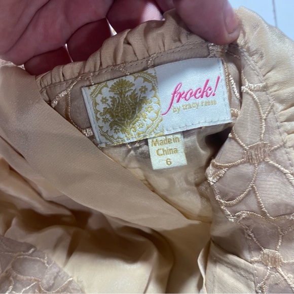 Frock By Tracy Reese Nude Pleated Vintage Inspired Silk Cotton Floral Dress 6 - Picture 10 of 15